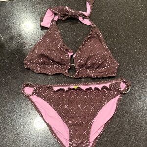 BECCA Brown and Pink Bikini